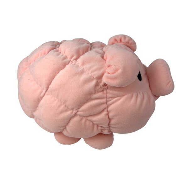 Vintage Commonwealth Quilted Cubby Hug-A-Plush 14” Pig Stuffed Animal Soft - Picture 3 of 9